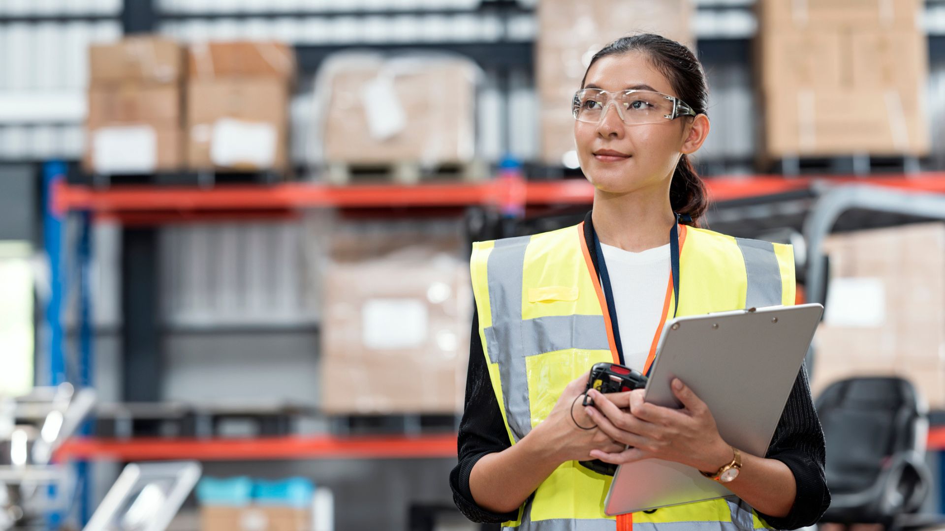 Supervisor working in leading distribution warehouse