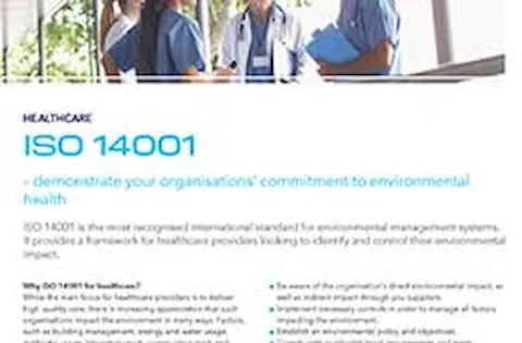 ISO 14001 for healthcare